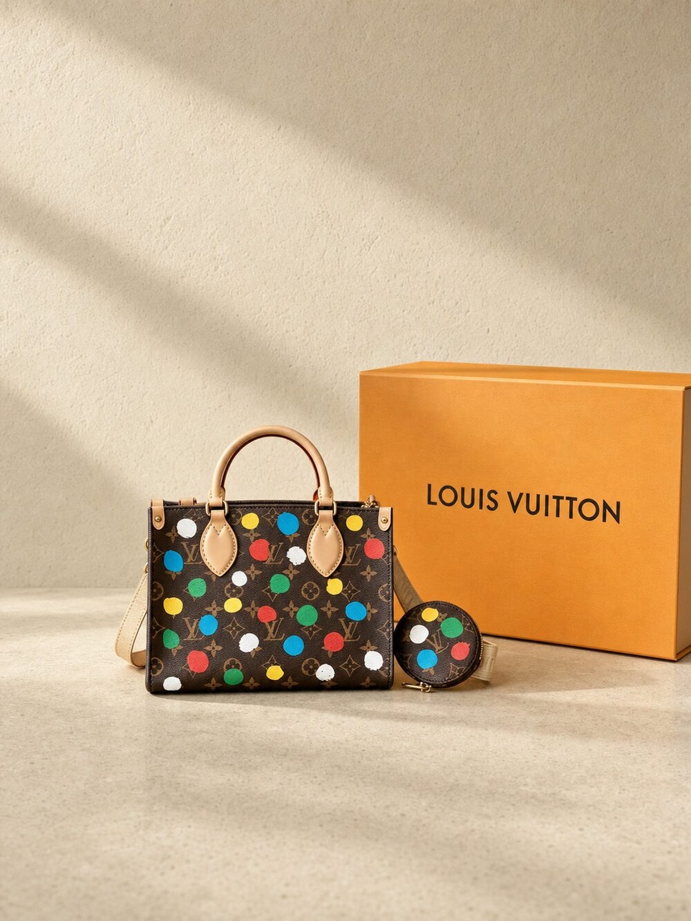 Louis Vuitton Paint Dots Monogram Canvas Tote Bag